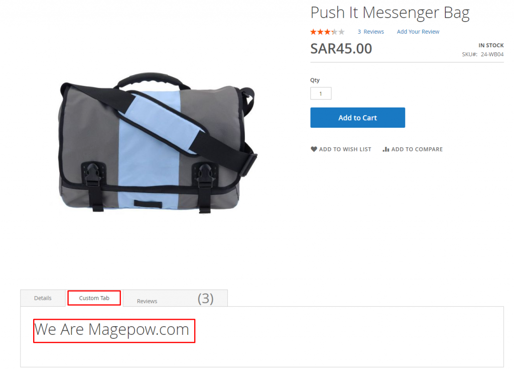 How to add custom tab in product page in Magento 2