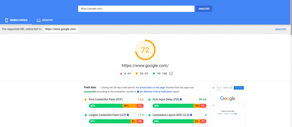 Google-PageSpeed-Insight 