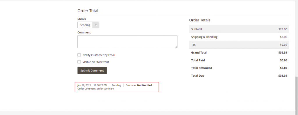 How to add comment history to order in magento 2 - Magepow Blog